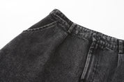 Deng Denim/Brocade Patch Pants