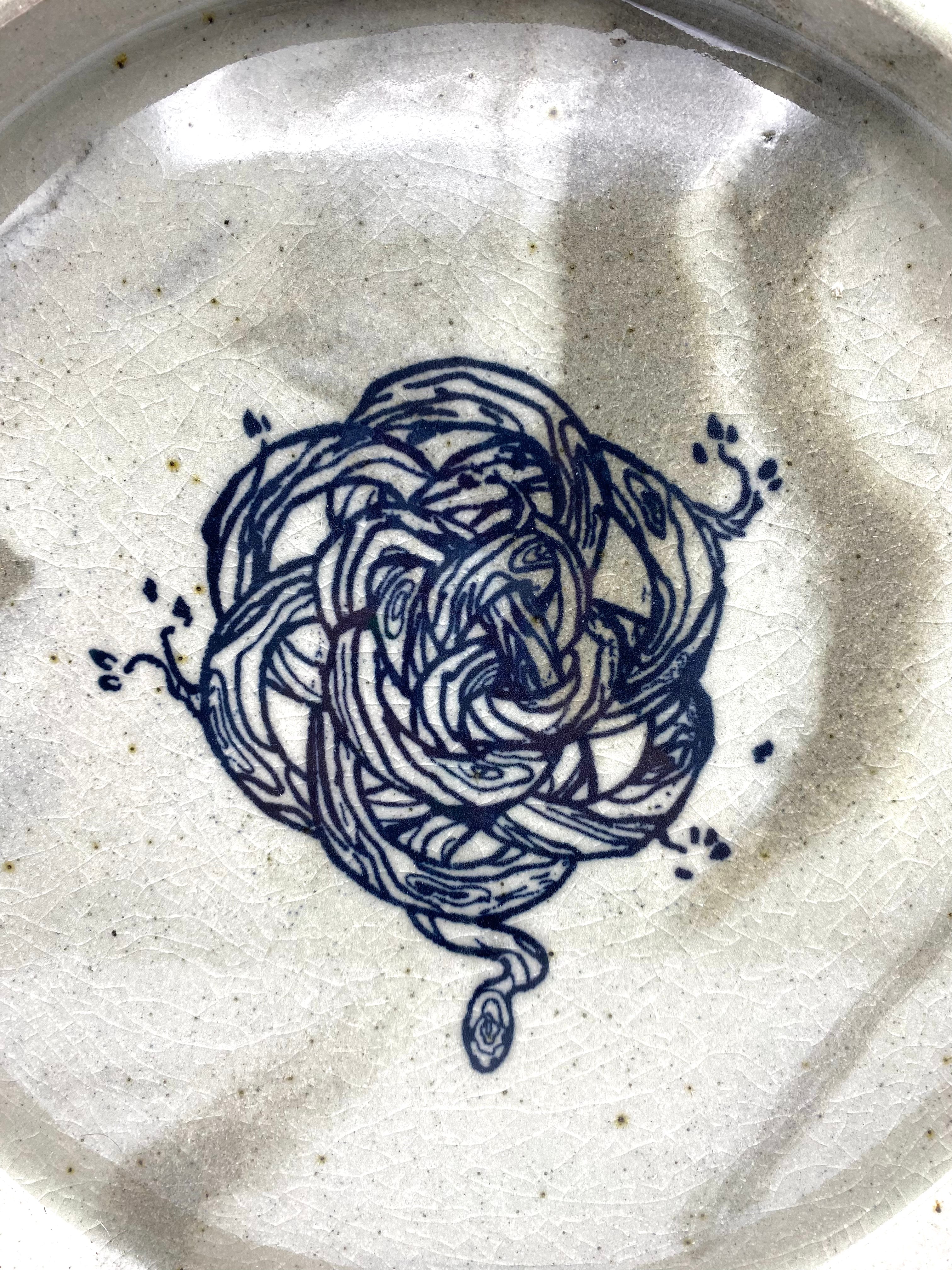 Year of the Snake Marbled Ceramic Plate DAWANG x Zhuology Ceramics