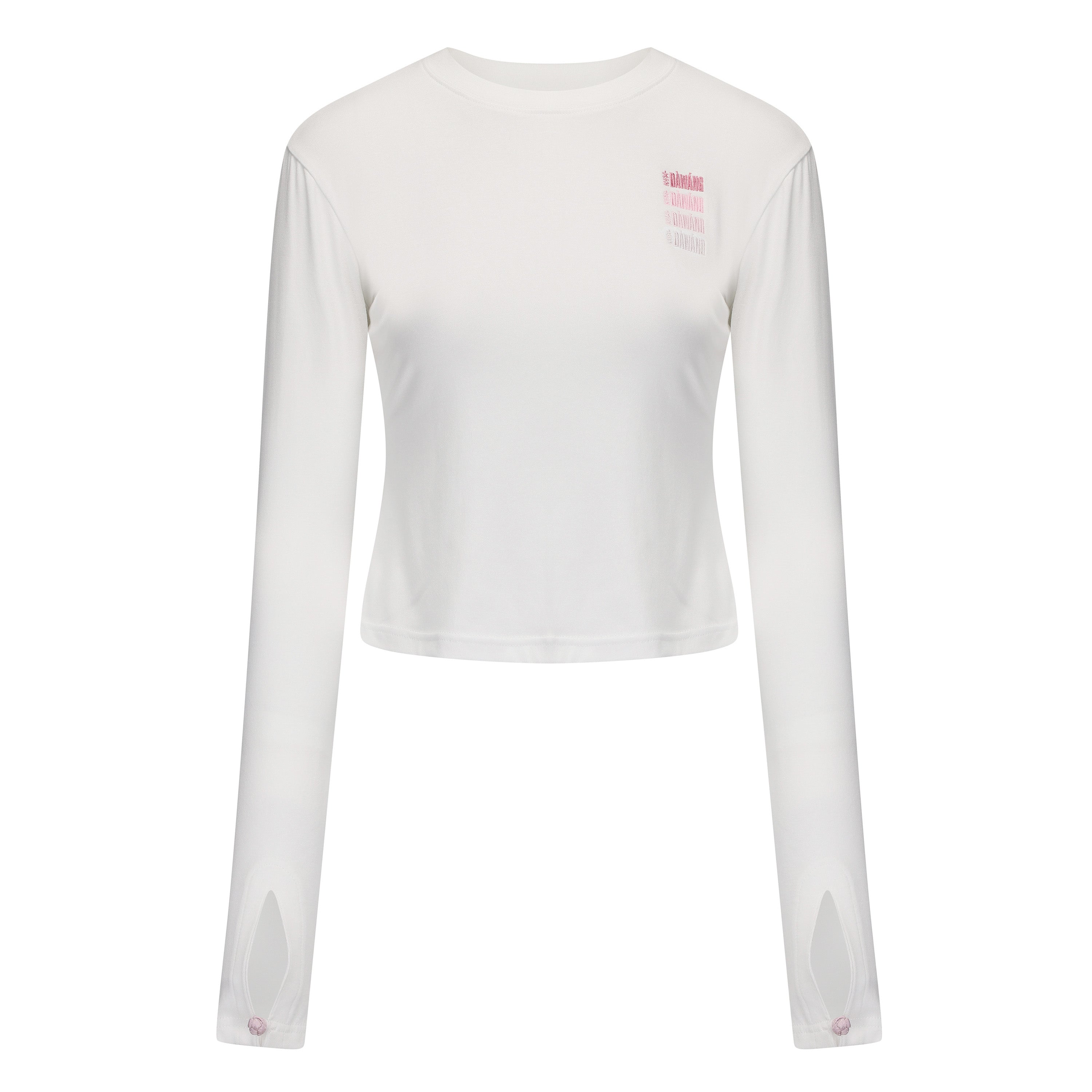 Si Long Sleeve Crop T Shirt